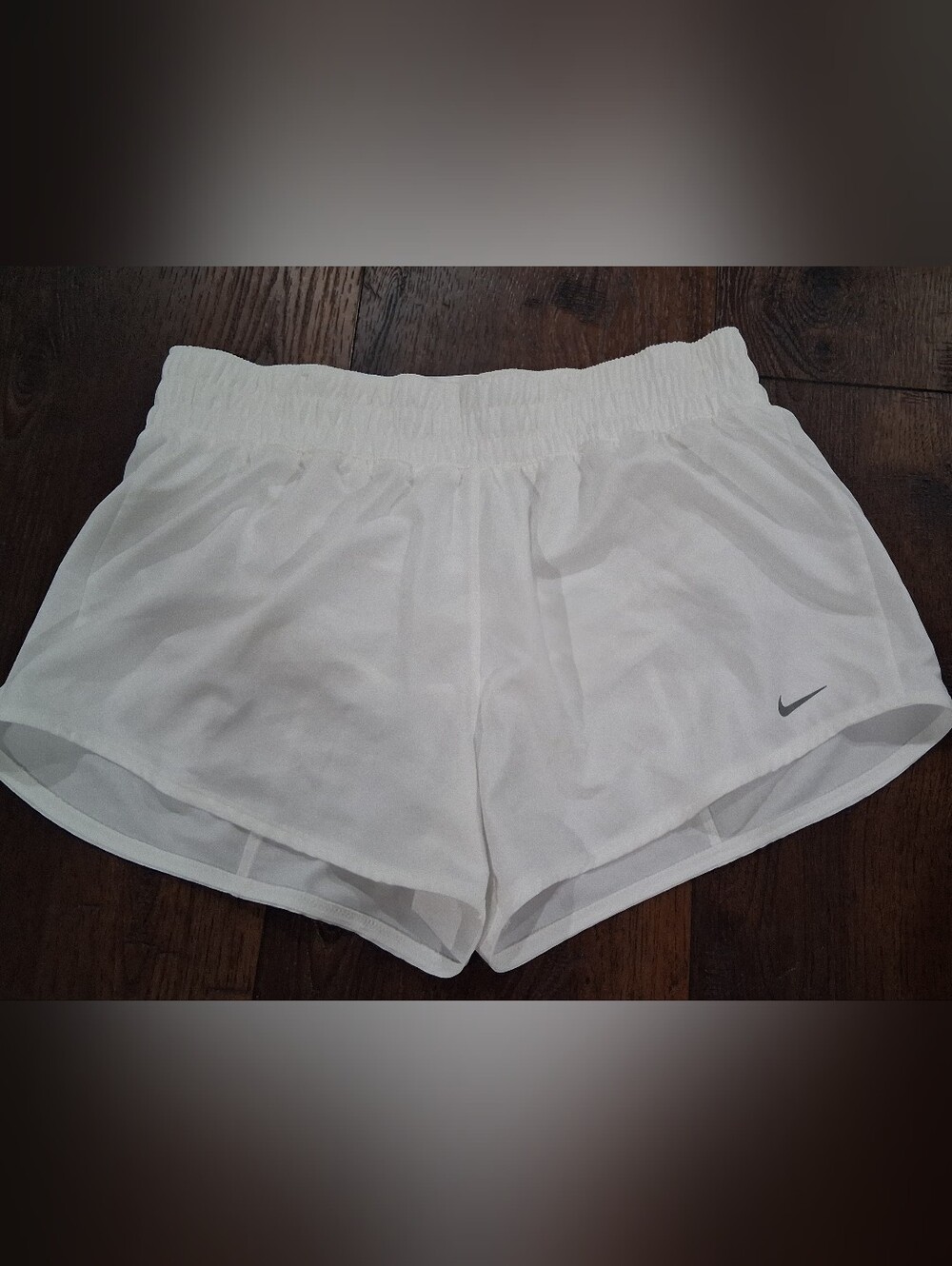 NIKE White Women's Elastic Waist Shorts